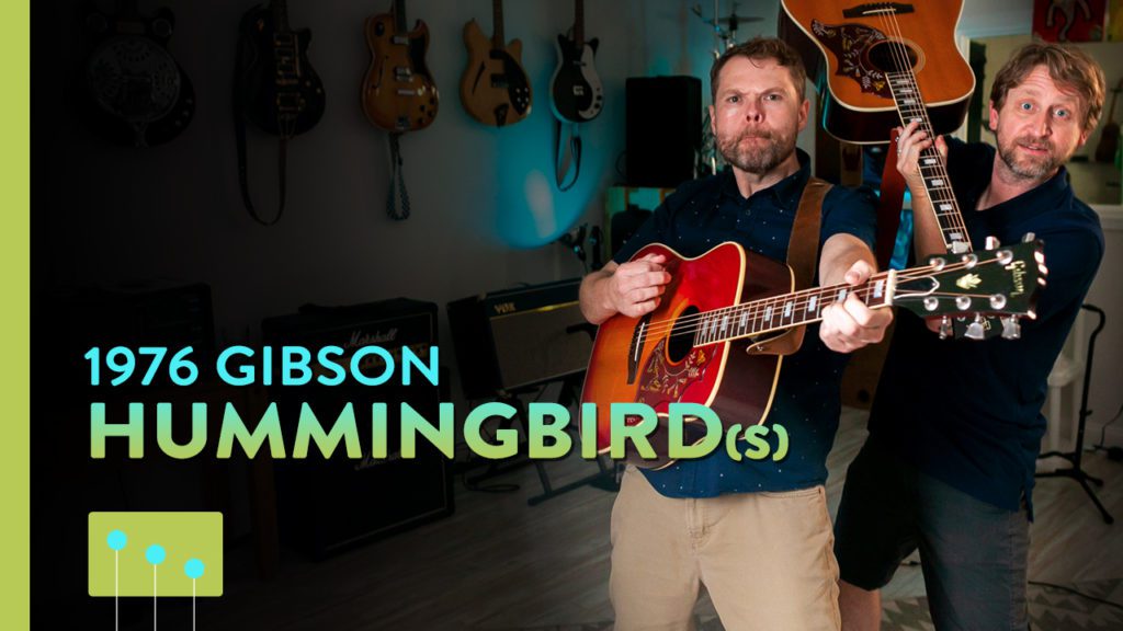 On this episode of The Local Pickup, we're looking at a pair of gorgeous 1976 Gibson Hummingbird acoustic guitars.