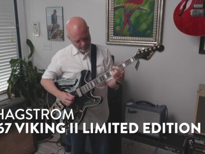 Guitarist playing Hagstrom '67 Viking II Limited Edition guitar