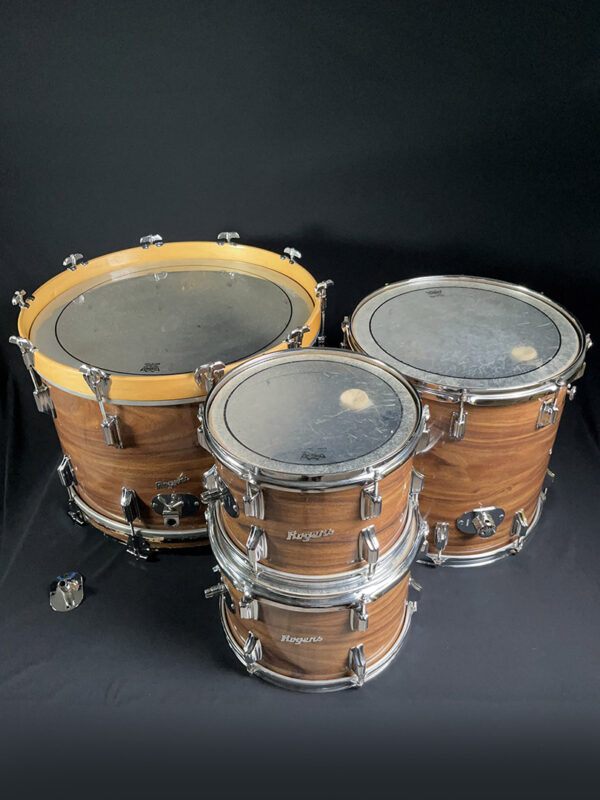 Rogers Koa Shell Pack 1970s - 4 Piece Koa Shells - 12/13/16/22