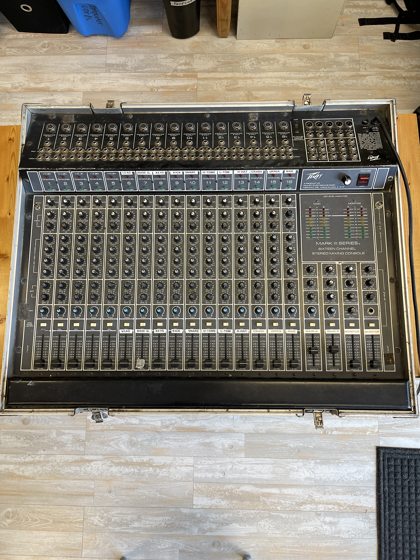 1972 Peavey Mark III Series Sixteen Channel Stereo Mixing Console