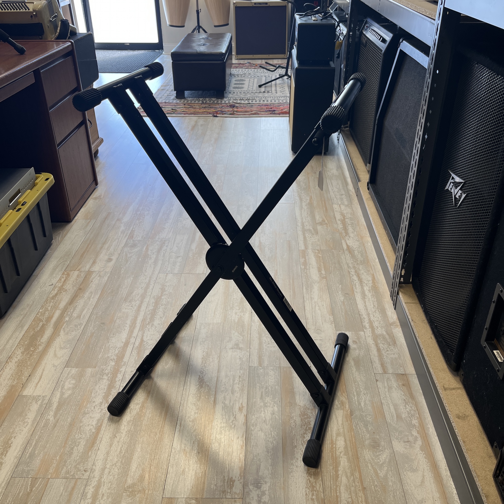 On-Stage KS8291XX ERGO-LOK Double-X Keyboard Stand