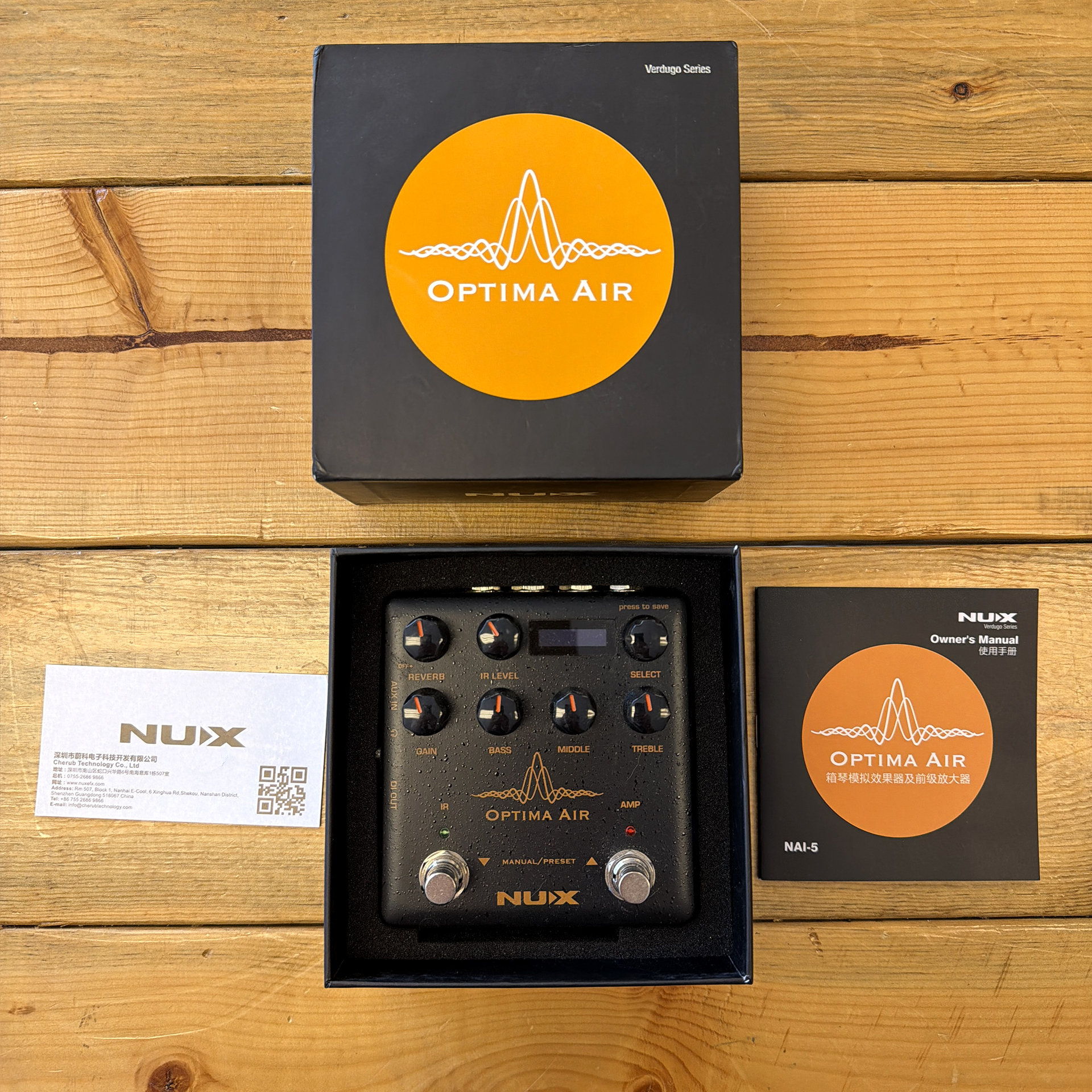 NUX NAI-5 Optima Air Acoustic Simulator & IR Loader Pedal