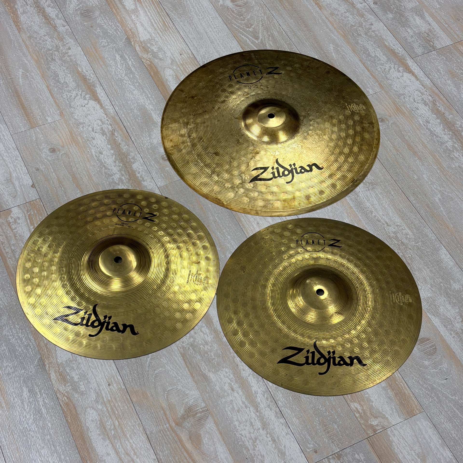 Zildjian Planet Z 13" Hi-Hat Pair with 16" Crash Cymbal