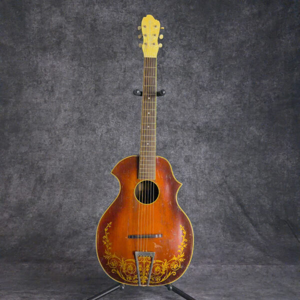 1930s Recording King Parlor Acoustic Guitar with Original Case