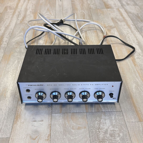 Realistic MPA-20 120V / 12V Solid State P.A. Amplifier