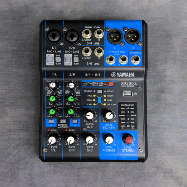 Yamaha MG06X Compact 6-Channel Analog Mixing Console