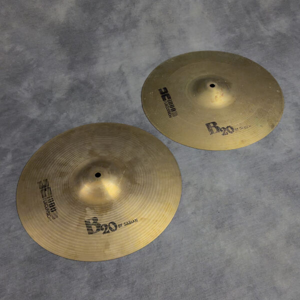 1980s Sabian B20 14" Hi-Hat Pair