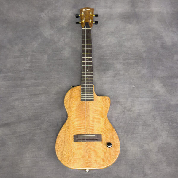 Pono TE Solid Acacia Electric Tenor Solid Body Ukulele with Hard Case