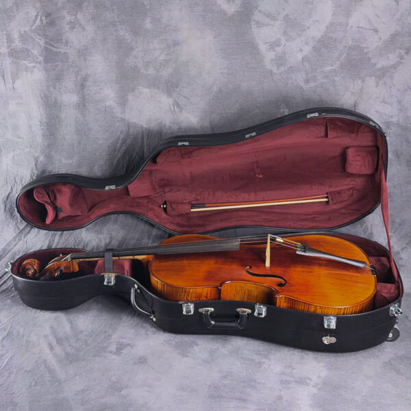 Rudoulf Doetsch No. 49659 4/4 Cello with rolling Hard Case